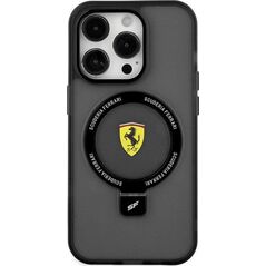 Ferrari Ferrari FEHMP15SUSCAK iPhone 15 / 14 / 13 6.1" czarny/black hardcase Ring Stand 2023 Collection MagSafe