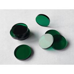 Crafters Crafters: Znaczniki akrylowe - Ciemnozielone okr±g³e (10)