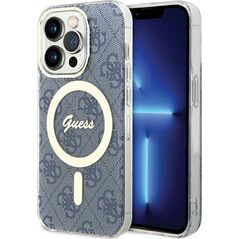 Guess Guess GUHMP15XH4STB iPhone 15 Pro Max 6.7" niebieski/blue hardcase IML 4G MagSafe