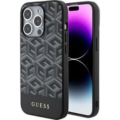 Guess Guess GUHMP15XHGCFSEK iPhone 15 Pro Max 6.7" czarny/black hardcase GCube Stripes MagSafe