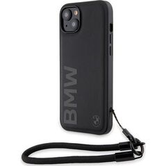 BMW Etui BMW BMHCP15S23RMRLK Apple iPhone 15 / 14 / 13 hardcase Signature Leather Wordmark Cord czarny/black