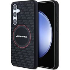 Mercedes Etui AMG AMHMS24M23SMRK Samsung Galaxy S24+ Plus hardcase Silicone Carbon Pattern MagSafe czarny/black