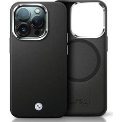 BMW Etui BMW BMHMP15S23PUFWK Apple iPhone 15 / 14 / 13 Signature Wrapped Metal MagSafe czarny/black
