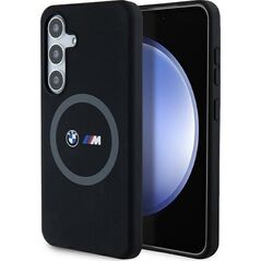 BMW Etui BMW BMHMS24S23SROK Samsung Galaxy S24 hardcase M Silicone Printed Ring MagSafe czarny/black