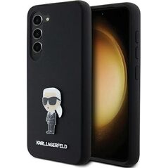 Karl Lagerfeld Etui Karl Lagerfeld KLHCS23SSMHKNPK Samsung Galaxy S23 Silicone Ikonik Metal Pin czarny/black