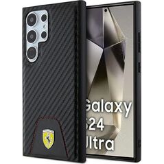 Ferrari Ferrari Carbon Stitched Bottom - Etui Samsung Galaxy S24 Ultra (czarny)