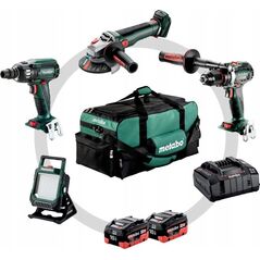Zestaw elektronarzędzi Metabo ZESTAW COMBO 18V BS+SSW+WBQ+BSA 2*10.0AH