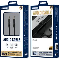 Kabel Jellico JELLICO kabel B21 JACK 3.5MM - JACK 3.5MM 1.2M Czarny standard