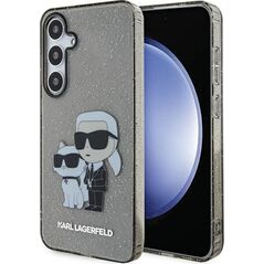 Karl Lagerfeld Etui Karl Lagerfeld KLHCS24MHNKCTGK Samsung Galaxy S24+ Plus hardcase Glitter Karl&Choupette czarny/black