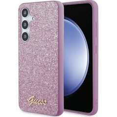 Guess Etui Guess GGUHCS24MHGGSHU Samsung Galaxy S24+ Plus hardcase Glitter Script fioletowy/purple