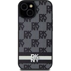 DKNY DKNY DKHCP14SPCPTSSK iPhone 14 / 15 / 13 6.1" czarny/black hardcase Leather Checkered Mono Pattern & Printed Stripes