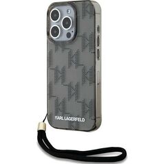 Karl Lagerfeld Karl Lagerfeld KLHCP15XHKDPNSK iPhone 15 Pro Max 6.7" czarny/black hardcase IML Mono KL Pattern & Cord