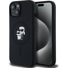 Karl Lagerfeld Karl Lagerfeld KLHMP15SSCMKCRHK iPhone 15 / 14 / 13 6.1" czarny/black hardcase Silicone Karl & Choupette MagSafe