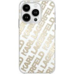 Karl Lagerfeld Etui Karl Lagerfeld KLHCP15SHKFOEMD Apple iPhone 15 / 14 / 13 hardcase IML Fullover Logo złoty/gold