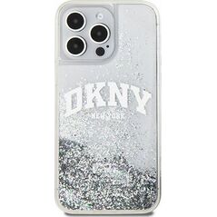 DKNY DKNY Liquid Glitter Big Logo - Etui iPhone 15 Pro (biały)