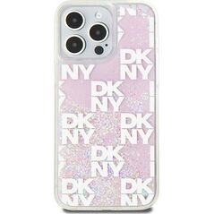 DKNY DKNY Liquid Glitter Multilogo - Etui iPhone 15 Pro Max (różowy)