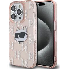 Karl Lagerfeld Karl Lagerfeld KLHCP14LHKLPCHP iPhone 14 Pro 6.1" różowy/pink hardcase IML Choupette Head & Monogram