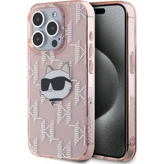 Karl Lagerfeld Karl Lagerfeld KLHCP15XHKLPCHP iPhone 15 Pro Max 6.7" różowy/pink hardcase IML Choupette Head & Monogram