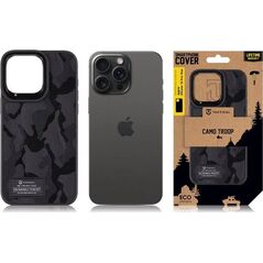 Tactical Tactical Camo Troop Cover for Apple iPhone 15 Pro Max Black standard