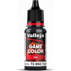 Vallejo Vallejo: 72.084 - Game Color - Ink - Dark Turquoise (18 ml)