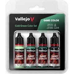 Vallejo Vallejo: 72.383 - Game Color - Cold green Color Set 4 x (18 ml)