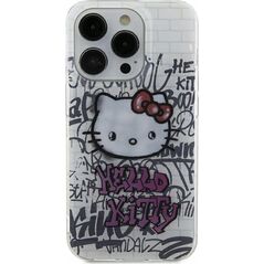 Sourcing Hello Kitty HKHCP15SHDGPHT iPhone 15 / 14 / 13 6.1" white/white hardcase IML Kitty On Bricks Graffiti