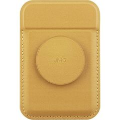 Uniq UNIQ Flixa magnetic card wallet with stand yellow/canary yellow MagSafe