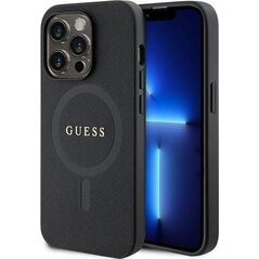 Guess Guess GUHMP15LPSAHMCK iPhone 15 Pro 6.1" czarny/black hardcase Saffiano MagSafe
