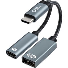 Adapter USB MicroConnect Microconnect MC-USBC-CFAF adapter kablowy 0,13 m Srebrny