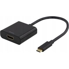 Adapter AV Deltaco Adapteriai DELTACO USB-C į HDMI, 4096x2160 30Hz, juodas / USBC-HDMI8