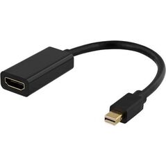 Adapter AV Deltaco Adapteris DELTACO HDMI - miniDisplayPort, 4K UHD 60Hz, 0.2m, juodas / R00110024