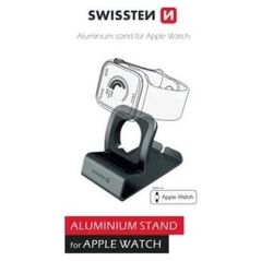 Swissten Aluminum stand for apple watch grey