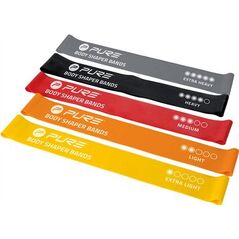 Pure2Improve Pure2Improve Resistance Bands Set of 5 Black, Grey, Orange, Red, Yellow, Foam, Rubber one size