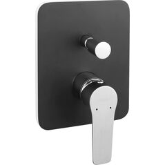 Bateria prysznicowa Ferro Ferro bateria natryskowa podtynkowa 2-funkcyjna ADORE BLACK/CHROME, czarny/chrom BDR7PBLC