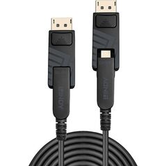 Lindy LINDY 50m Fibre Optic Hybrid DisplayPort 1.4 Cable