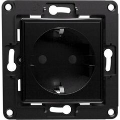 Shelly Shelly wall socket EU (black, flush-mounted)