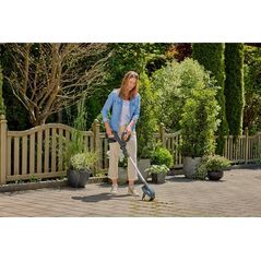 Gardena GARDENA EasyWeed 1800/18V P4A cordless joint brush, weed remover (grey/turquoise, Li-Ion battery 2.0Ah P4A, POWER FOR ALL ALLIANCE)