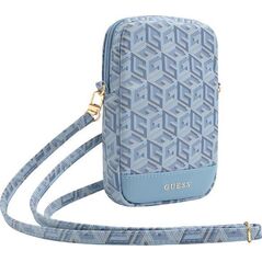 Guess Guess Zip GCube Bottom Stripe - Torebka na telefon (niebieski)