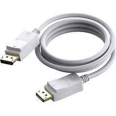 Kabel Vision VISION Professional installationstaugliches DisplayPort-Kabel - 30 JAHRE GARANTIE - Version 1.2 4K - Gold-Steckverbinder - unterstutzt 1 Mbit/s bidirektionales AUX-Kanal und Hotplug - DP (M) zu DP (M) - Aussendurchmesser 7,3 mm - 28 AWG - 2 m
