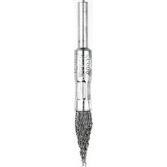 UN SZCZOTKA PĘDZELKOWA STOŻKOWA DRUT STALOWY TRZPIEŃ 6MM,FI10MM (1 SZT)