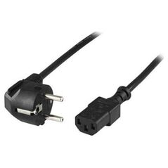 Kabel zasilający Deltaco Cable DELTACO angled CEE 7/7 to straight IEC 60320 C13, 10m / DEL-111A