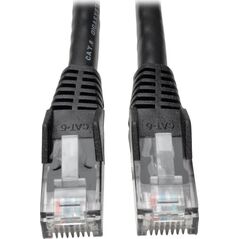 Eaton Eaton Tripp Lite Series Cat6 Gigabit Snagless Molded (UTP) Ethernet Cable (RJ45 M/M), PoE, Black, 5 ft. (1.52 m) - Patch-Kabel - RJ-45 (M) zu RJ-45 (M) - 1.52 m - UTP - CAT 6 - geformt, ohne Haken, verseilt - Schwarz