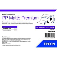 Epson Epson 7113414 etykiet do nadruku Biały Samoprzylepne etykiety do drukowania