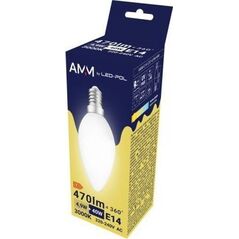 UN ŻARÓWKA E14 LED SMD WW 4.9W ŚWIECOWA AMM (1 SZT)