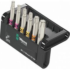 Wera ZESTAW BITÓW BIT-CHECK 6 WOOD TX HF 1 SB, 6CZ. (1 KPL)