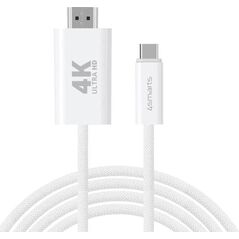 Kabel USB 4smarts USB-C - HDMI 2 m Biały (540955)