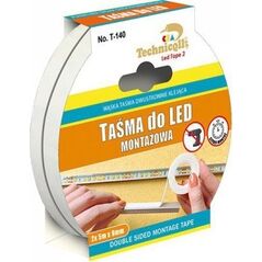 Technicqll TAŚMA MONTAŻOWA DO LED 2*5M*9MM (1 SZT)