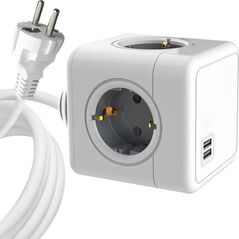 Kabel zasilający MicroConnect Microconnect MC-CUBE015USB rozgałęziacz 1,5 m 4 x gniazdo sieciowe Wewnętrzna Biały