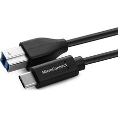 Kabel USB MicroConnect USB-C - USB-B 3 m Czarny (USB3.1CB3)