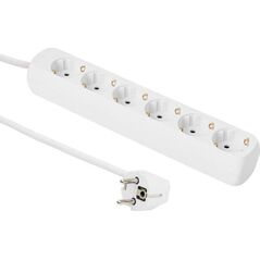 Kabel zasilający MicroConnect Microconnect GRU0065WA rozgałęziacz 5 m 6 x gniazdo sieciowe Biały